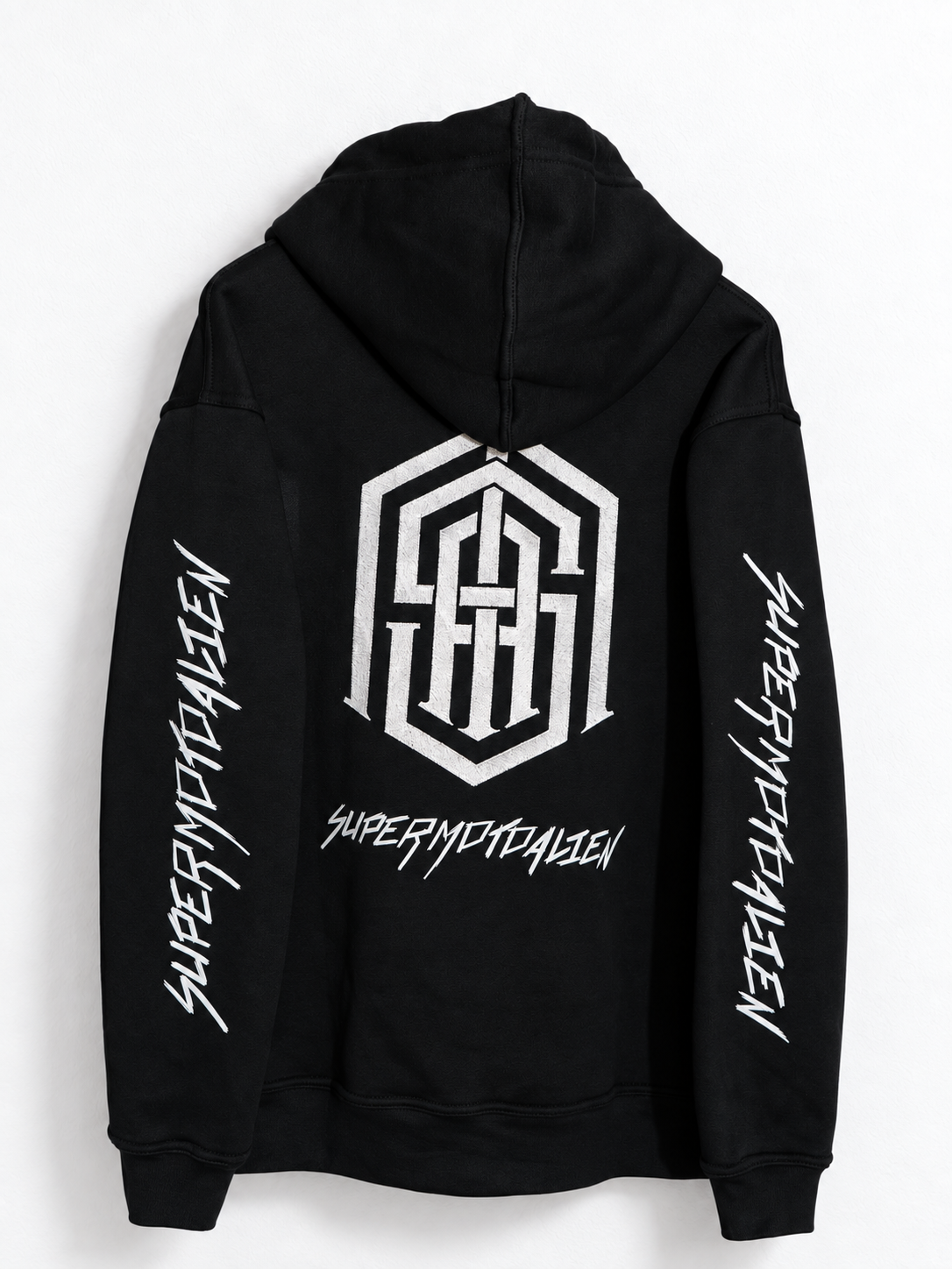 SUPERMOTOALIEN HOODIE — BLACK