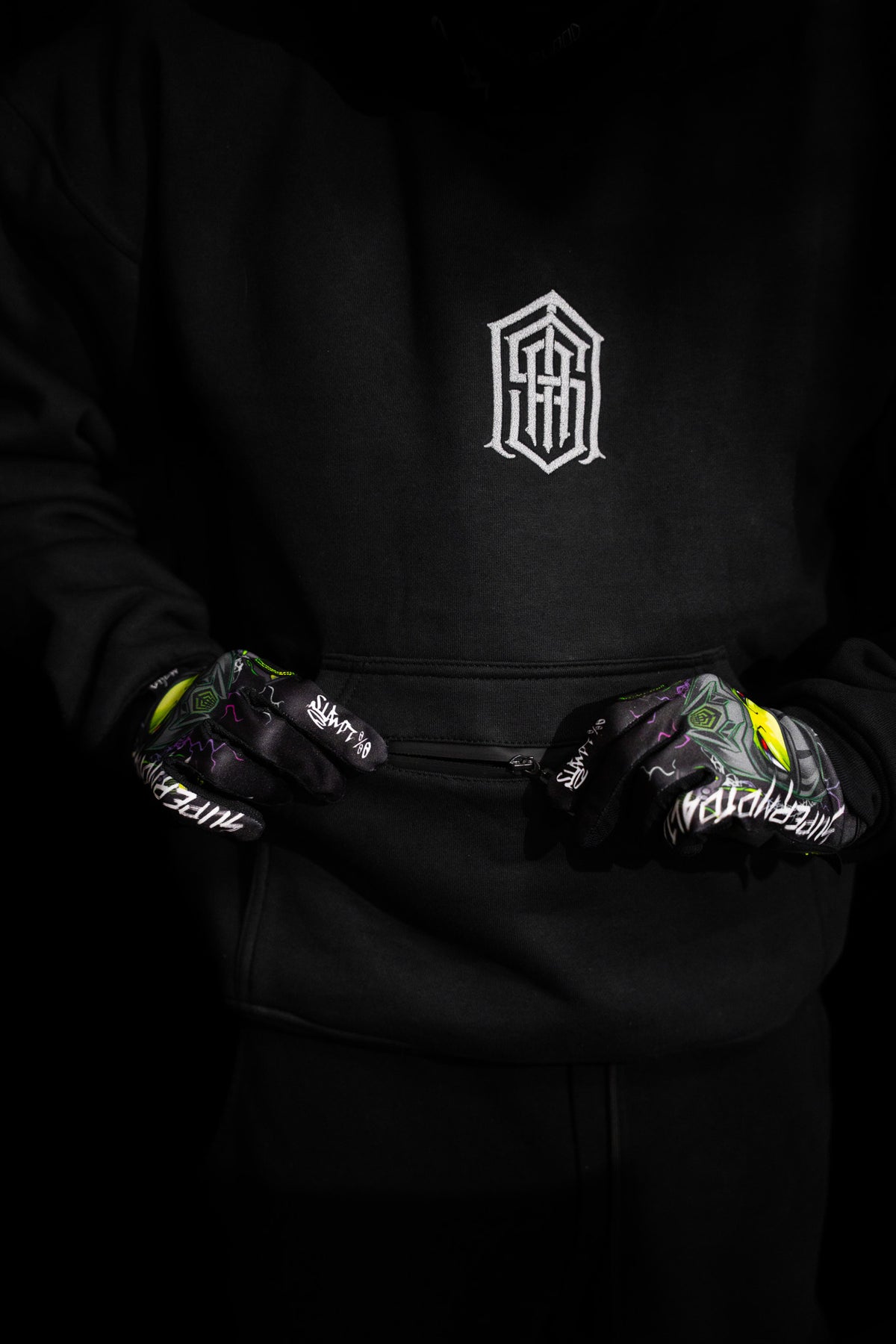 BIKE LIFE REFLECTIVE HOODIE — BLACK