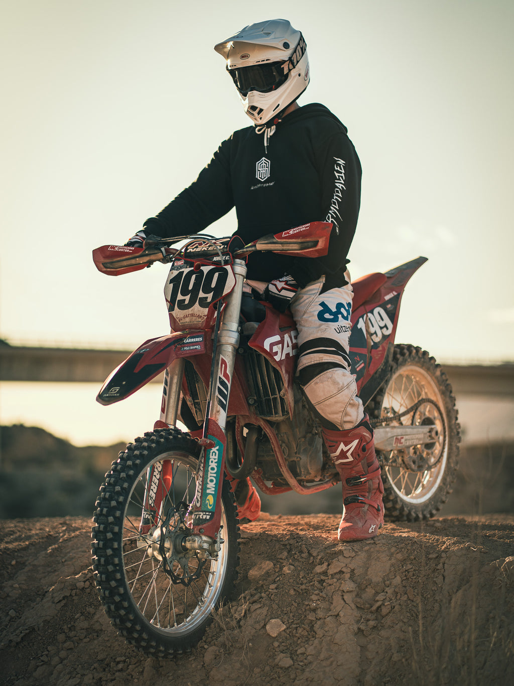 SUPERMOTOALIEN HOODIE — BLACK