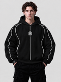 Sudadera Bike Life negra, vista delantera [color:negro]
