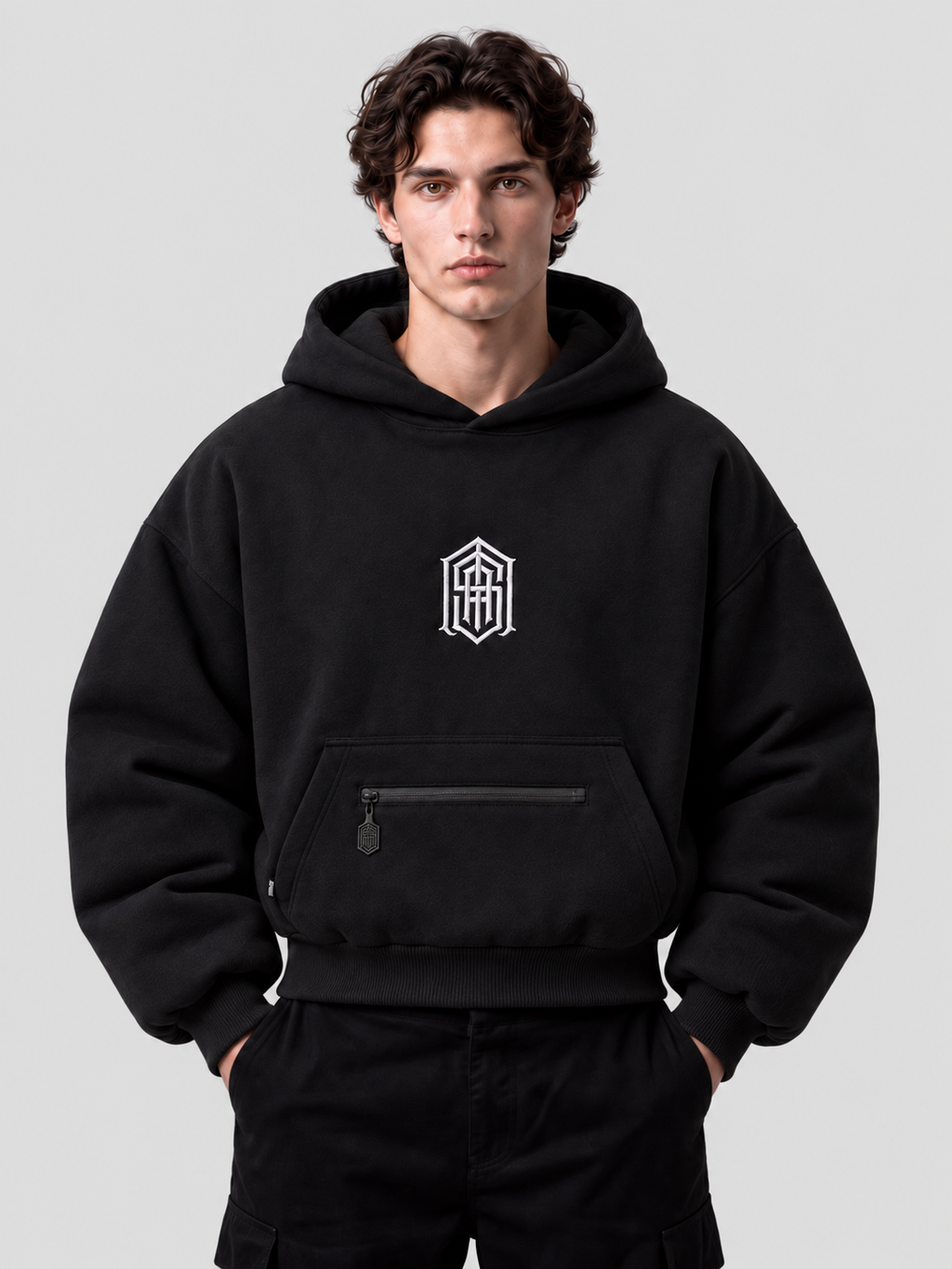 BIKE LIFE REFLECTIVE HOODIE — BLACK