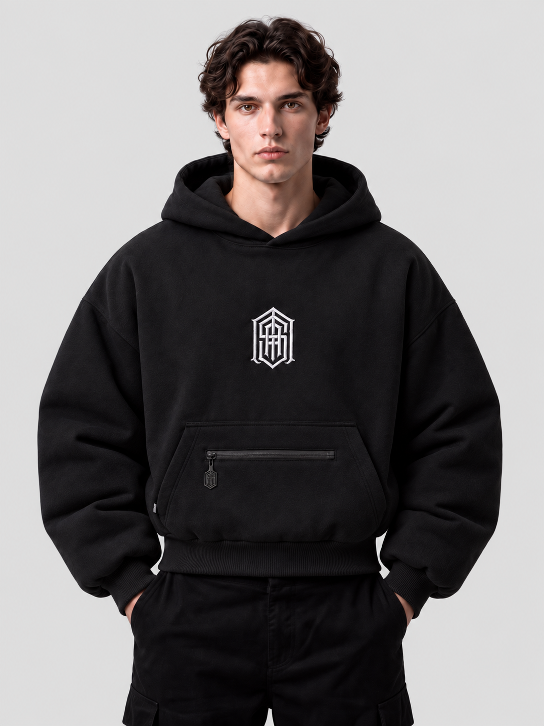 BIKE LIFE REFLECTIVE HOODIE — BLACK